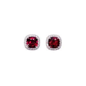 the royale earring in ruby