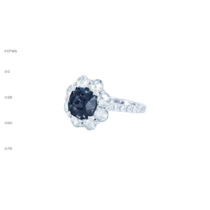 the posie gemstone engagement ring