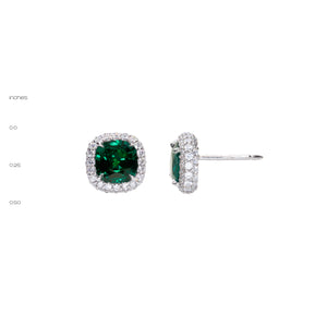 the royale earring in emerald