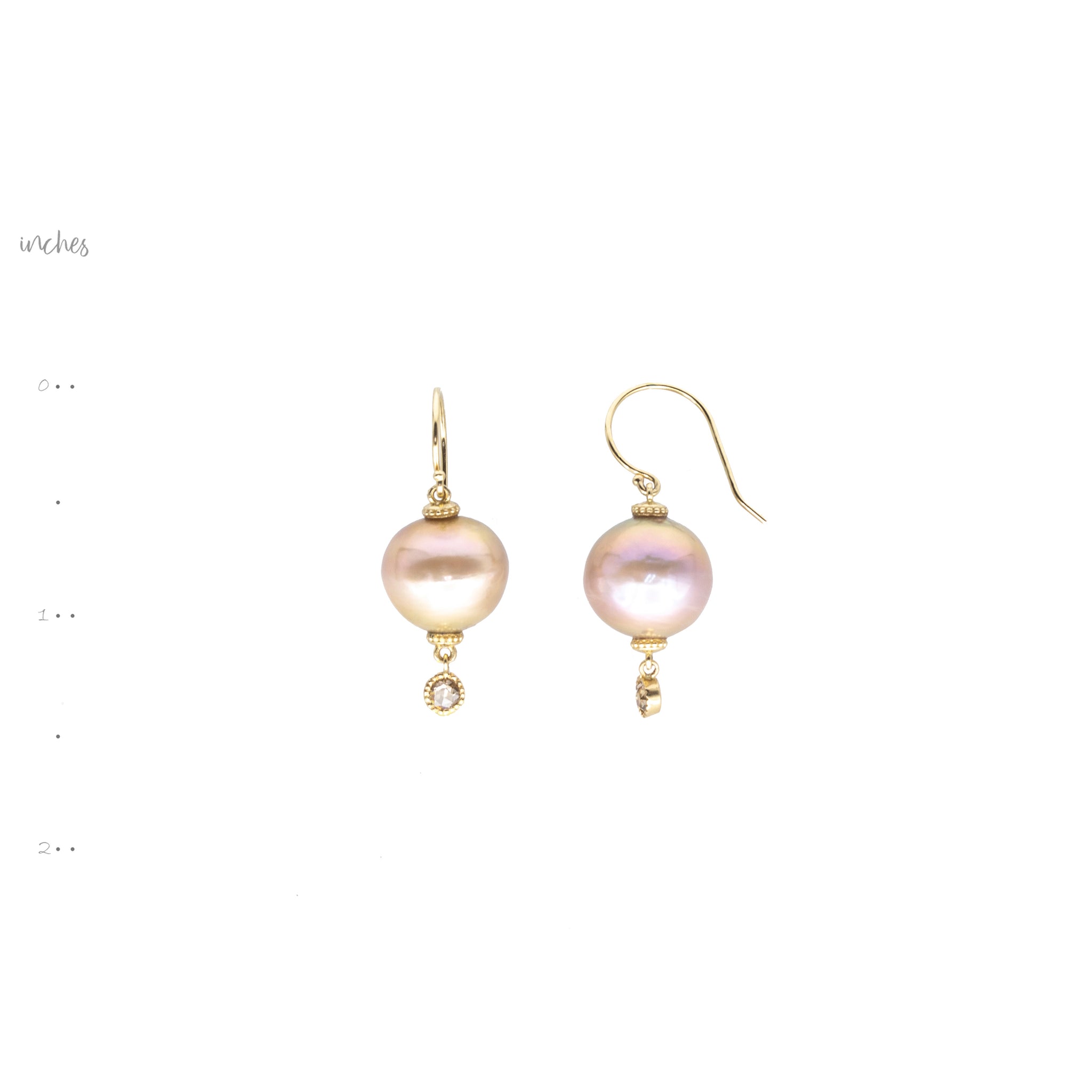 fresH2O pearl earrings yellow gold