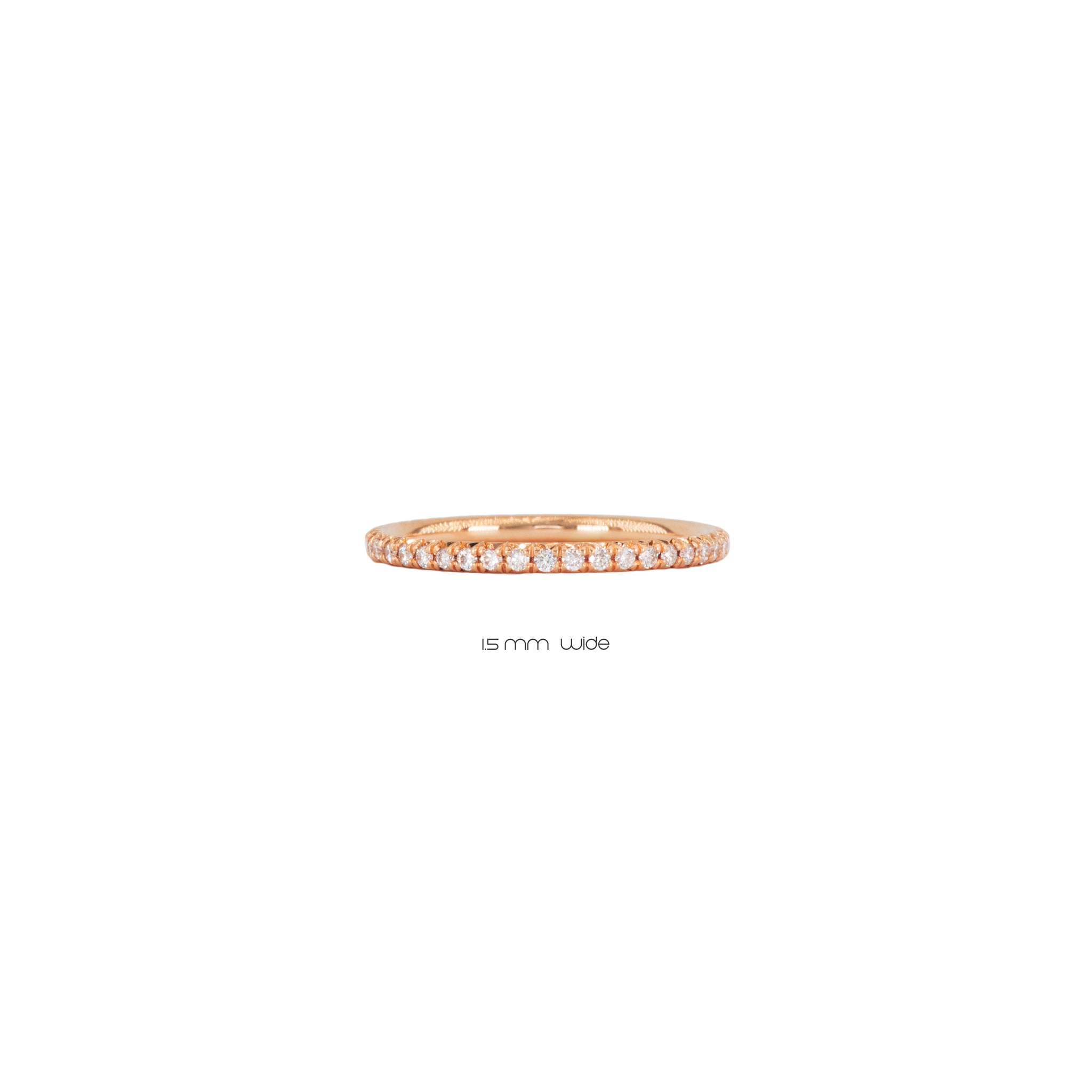 the petite ètoile rosé eternity ring