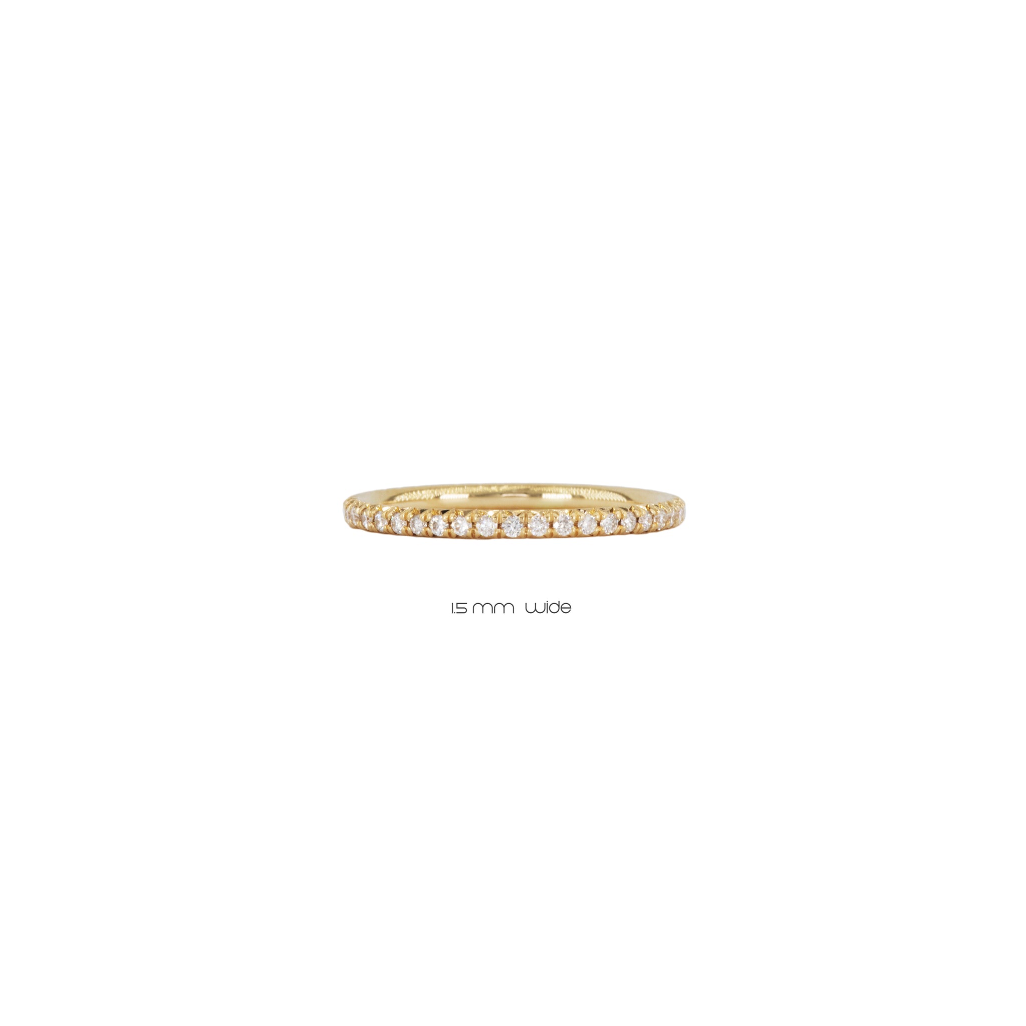 the petite ètoile d'or eternity ring